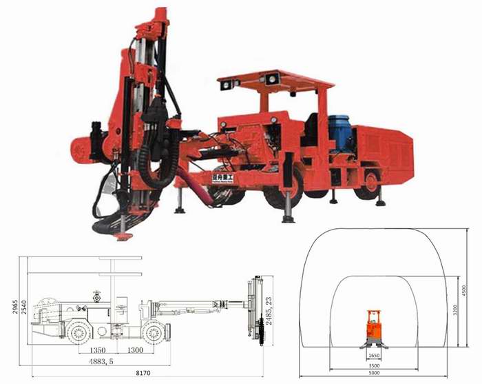 YZ-76全液壓采礦臺車 YZ-76全液壓采礦臺車